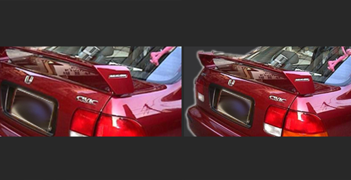 Custom Honda Civic Trunk Wing  Coupe & Sedan (1996 - 2000) - $214.00 (Manufacturer Sarona, Part #HD-053-TW)